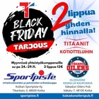 Hyödynnä Black Friday –lipputarjous ja tule ensi perjantaina (29.11.) kannustamaan Titaanit kotivoittoon PEPO HC:sta!